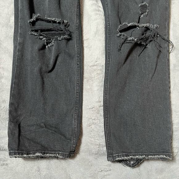 Abercrombie Fitch Jeans Women 8 Black Ankle Straight Ultra High Rise Curve Love - Picture 5 of 11